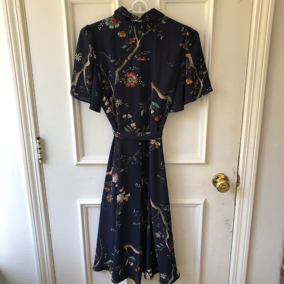 Nanette Lepore Floral Pintuck Pleat Dress - Picture 3 of 5